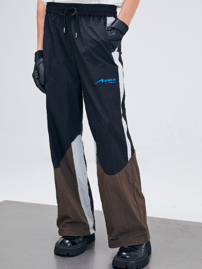 04PN21 Nylon Panelled Trackpants