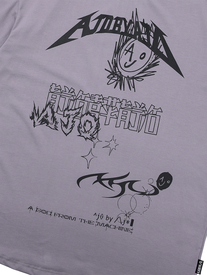 04TS25 Collage T-Shirt Lilac