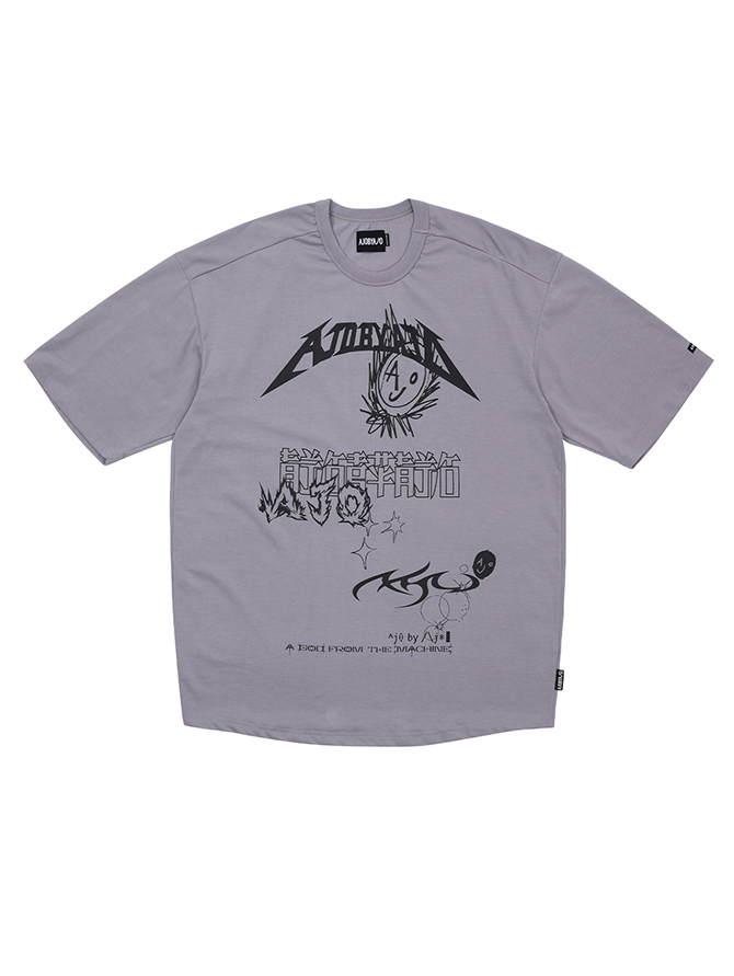 04TS25 Collage T-Shirt Lilac