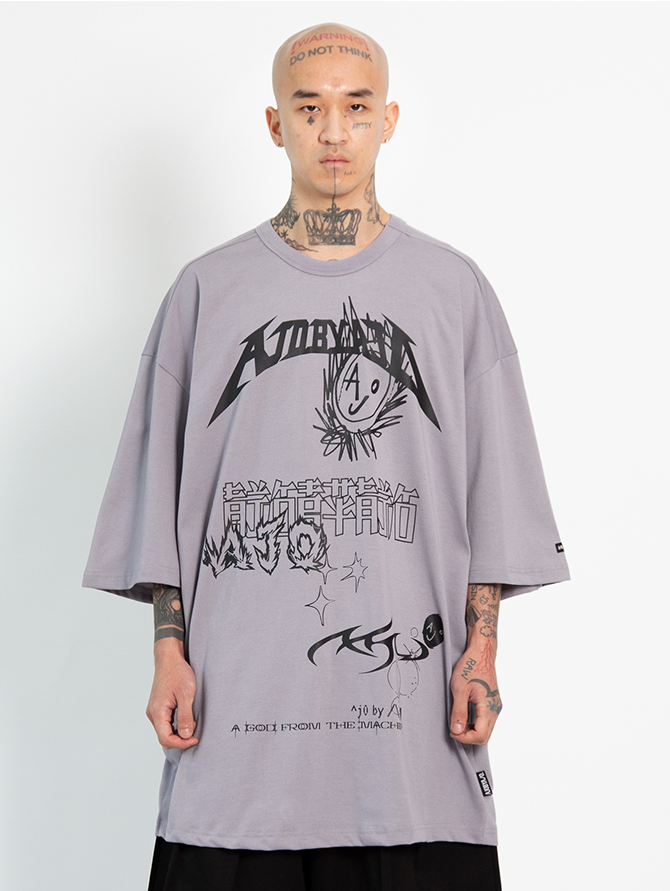 04TS25 Collage T-Shirt Lilac