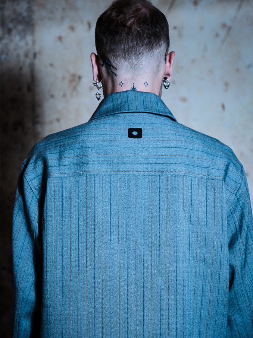 Pinstripe Box Jacket