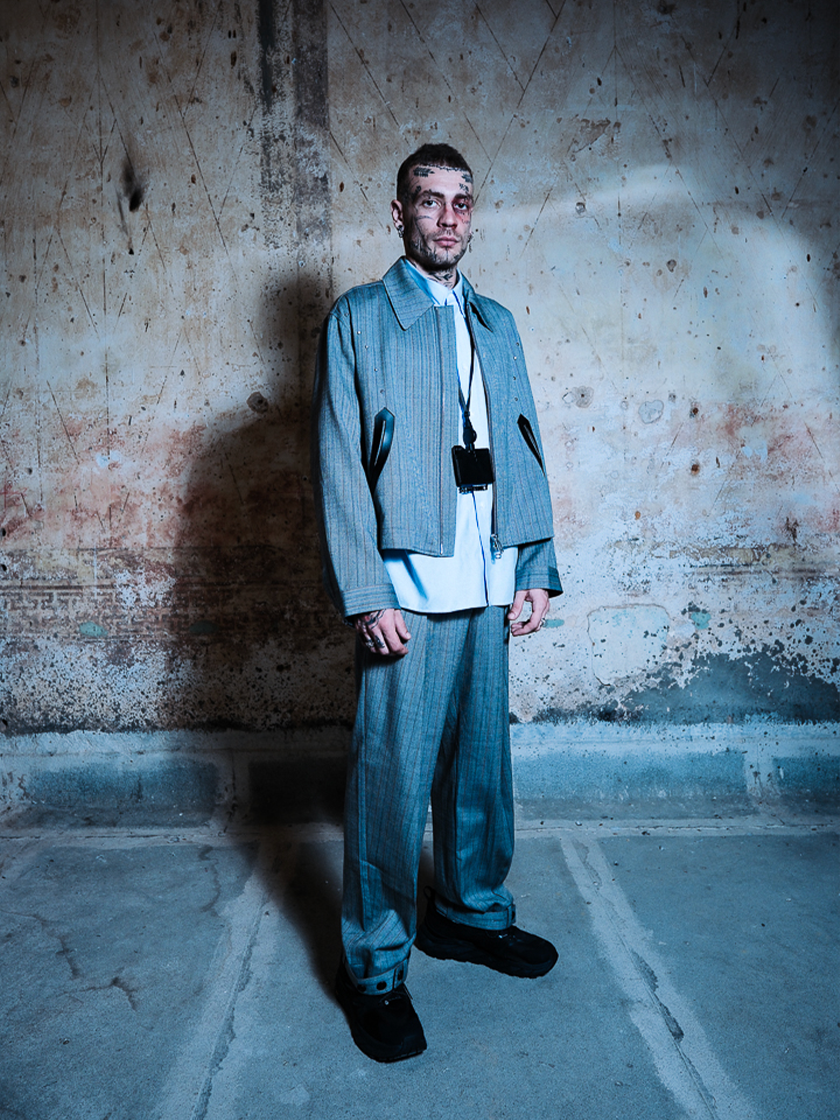 Pinstripe Box Jacket