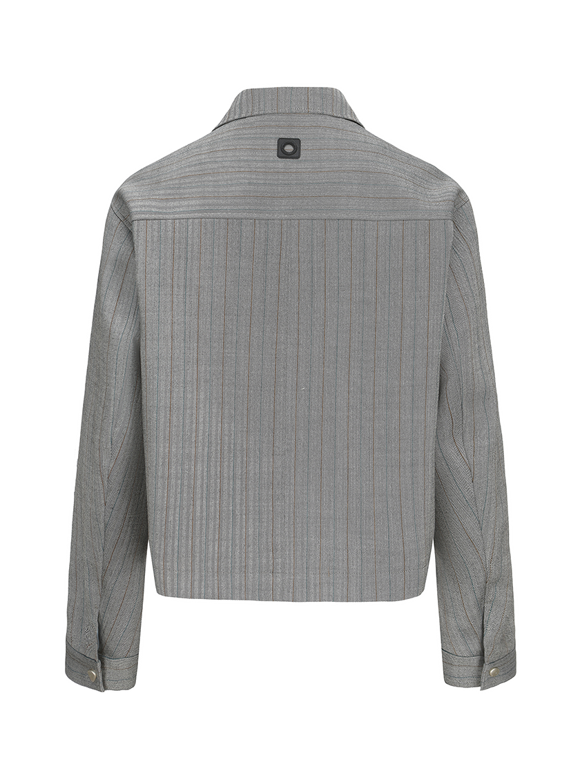 Pinstripe Box Jacket
