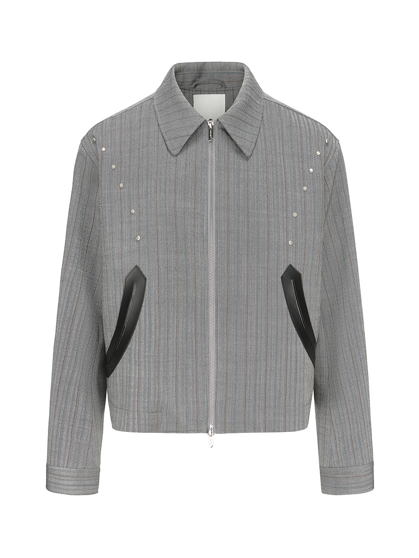 Pinstripe Box Jacket