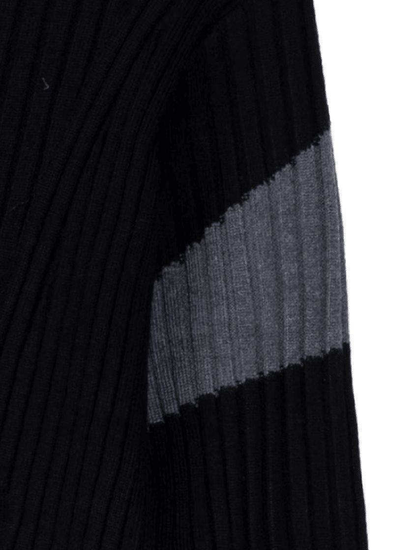 05KN04 Rib Zipper Sweater