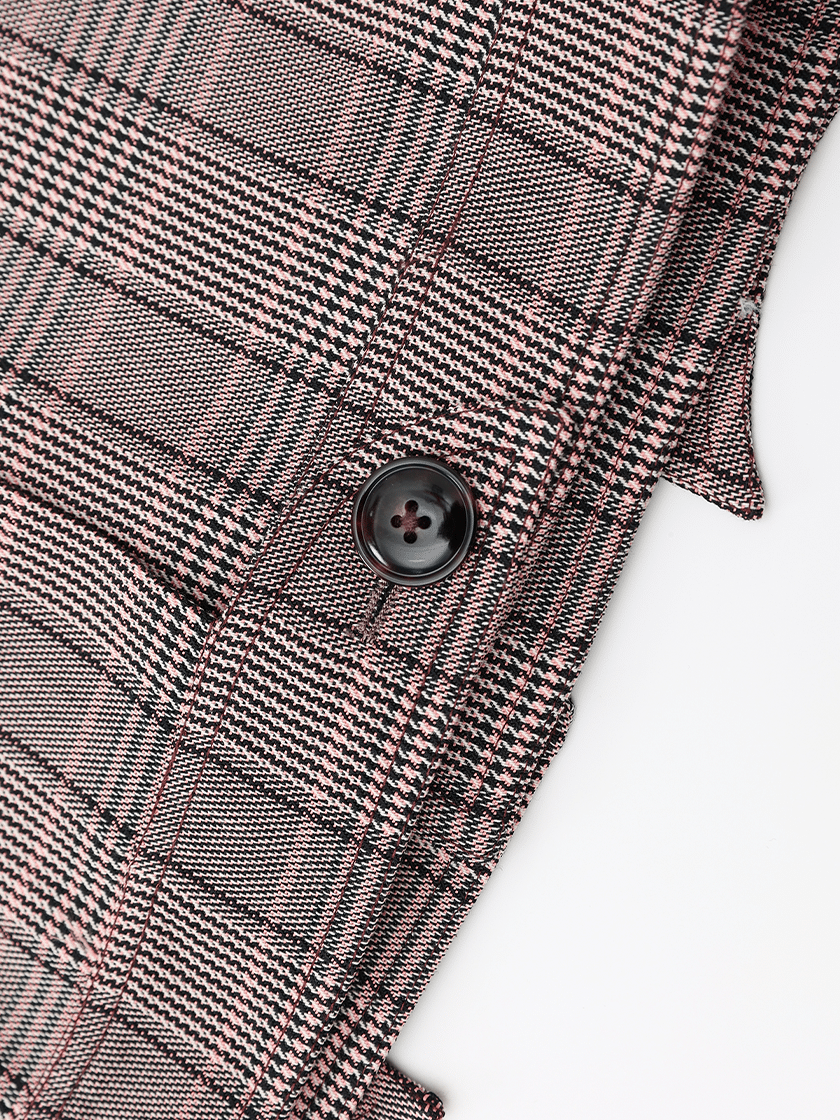 Checkered Crop Jacket