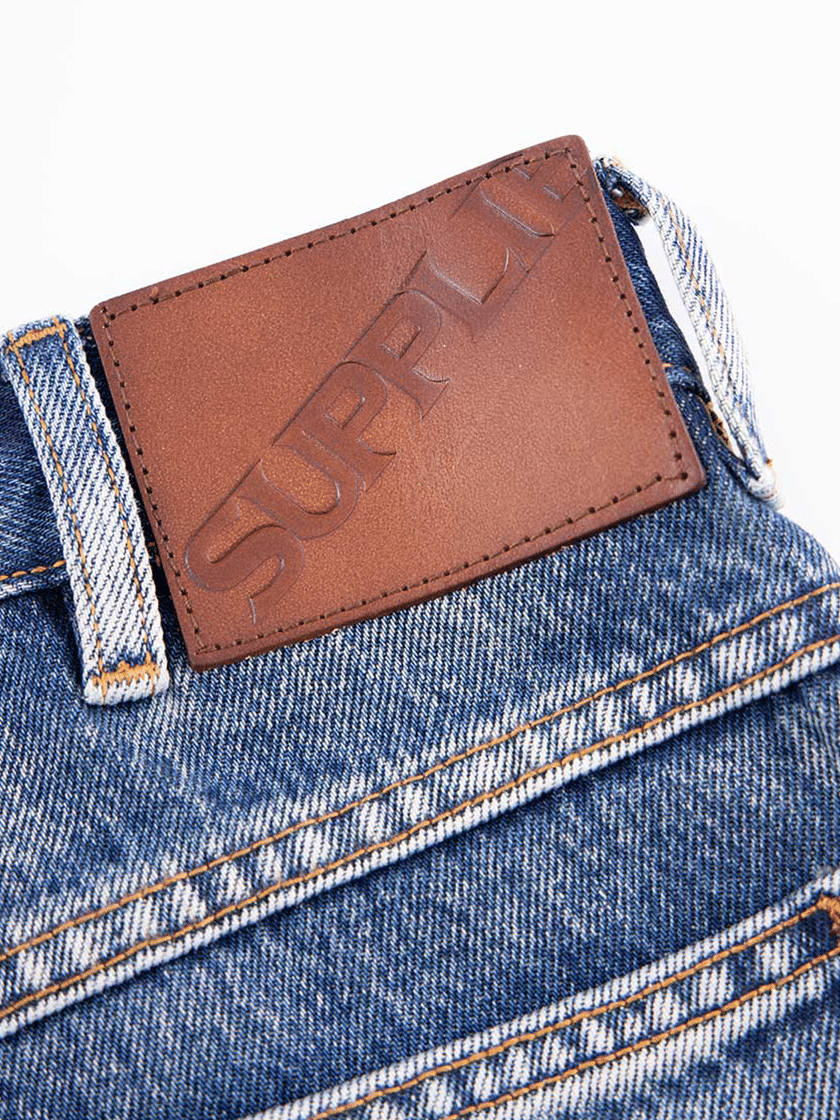 Rhinestone Denim Blue