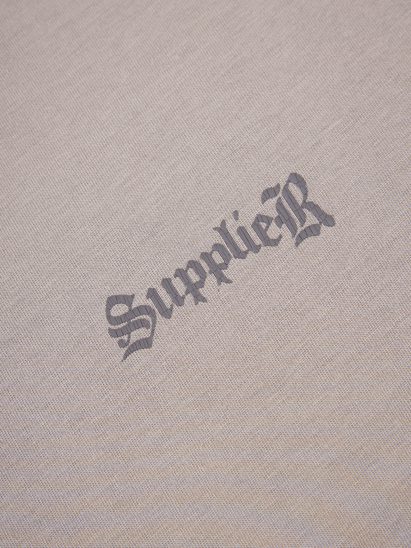 Cross L/S Tee Beige