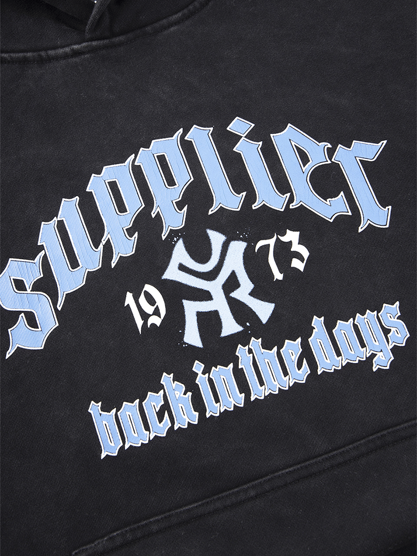 Vintage Logo Hoodie Black