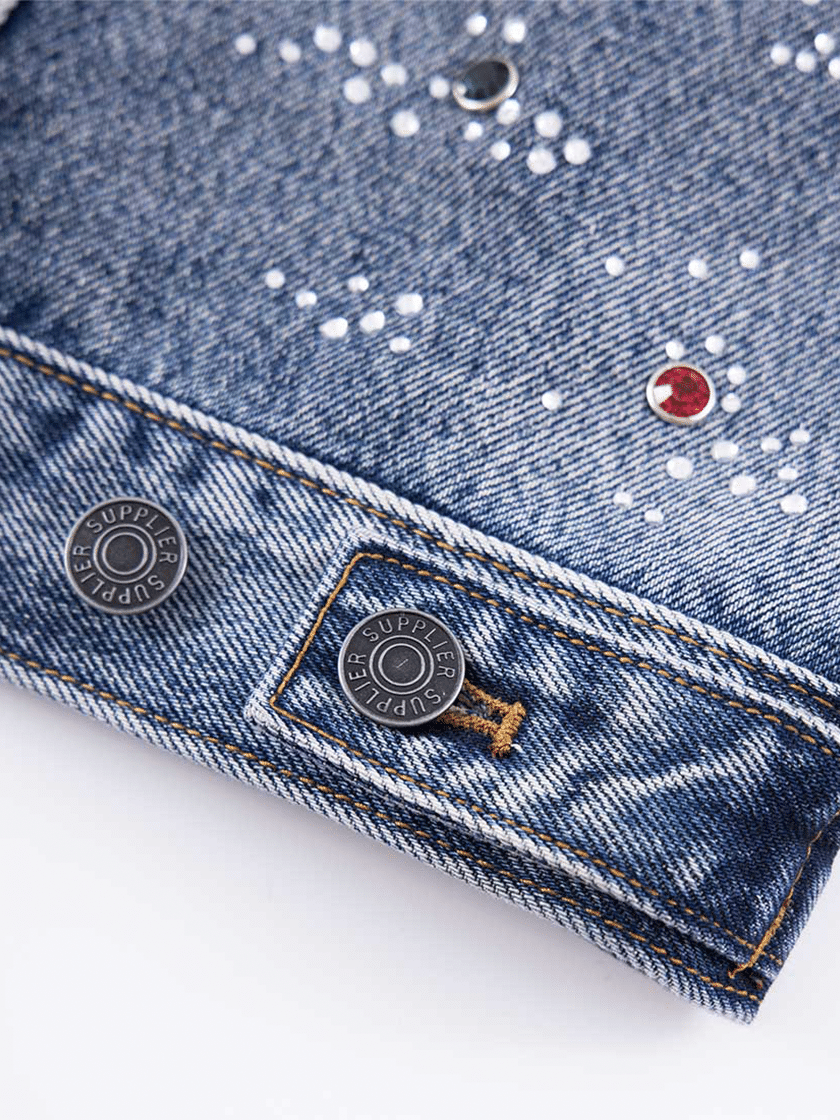 Rhinestone Denim Jacket