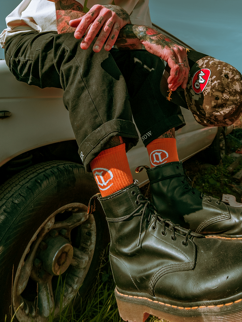 Logo Socks Mustard