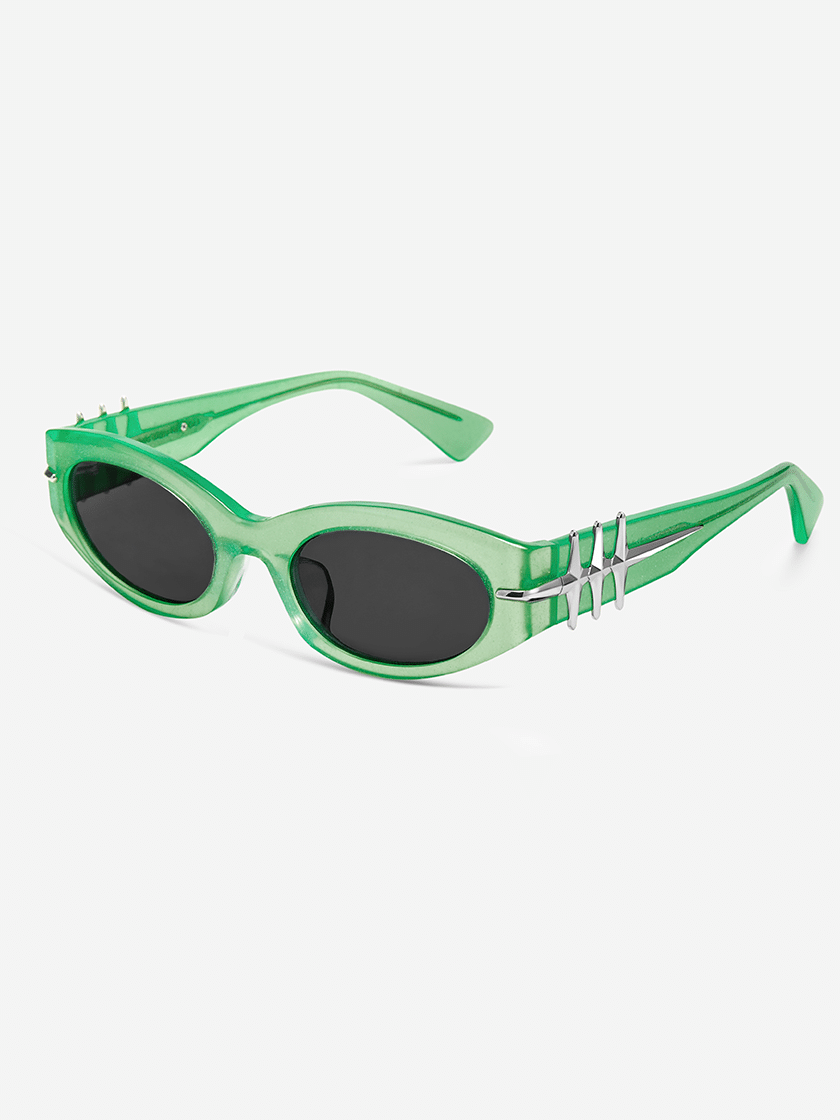 The Owner Leviathan Cat-Eye Sunglasses Green