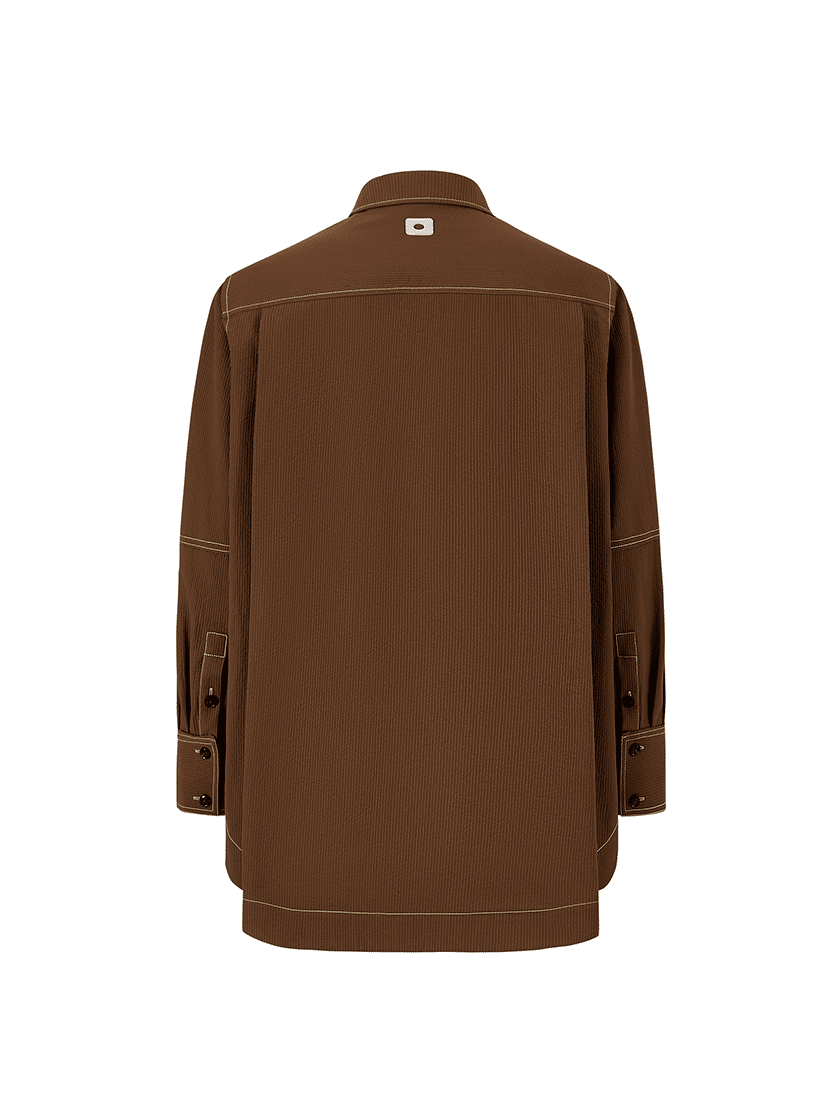 Textured Star Overshirt