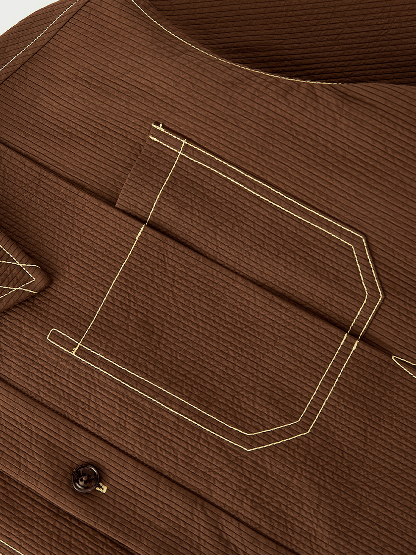 Textured Star Overshirt