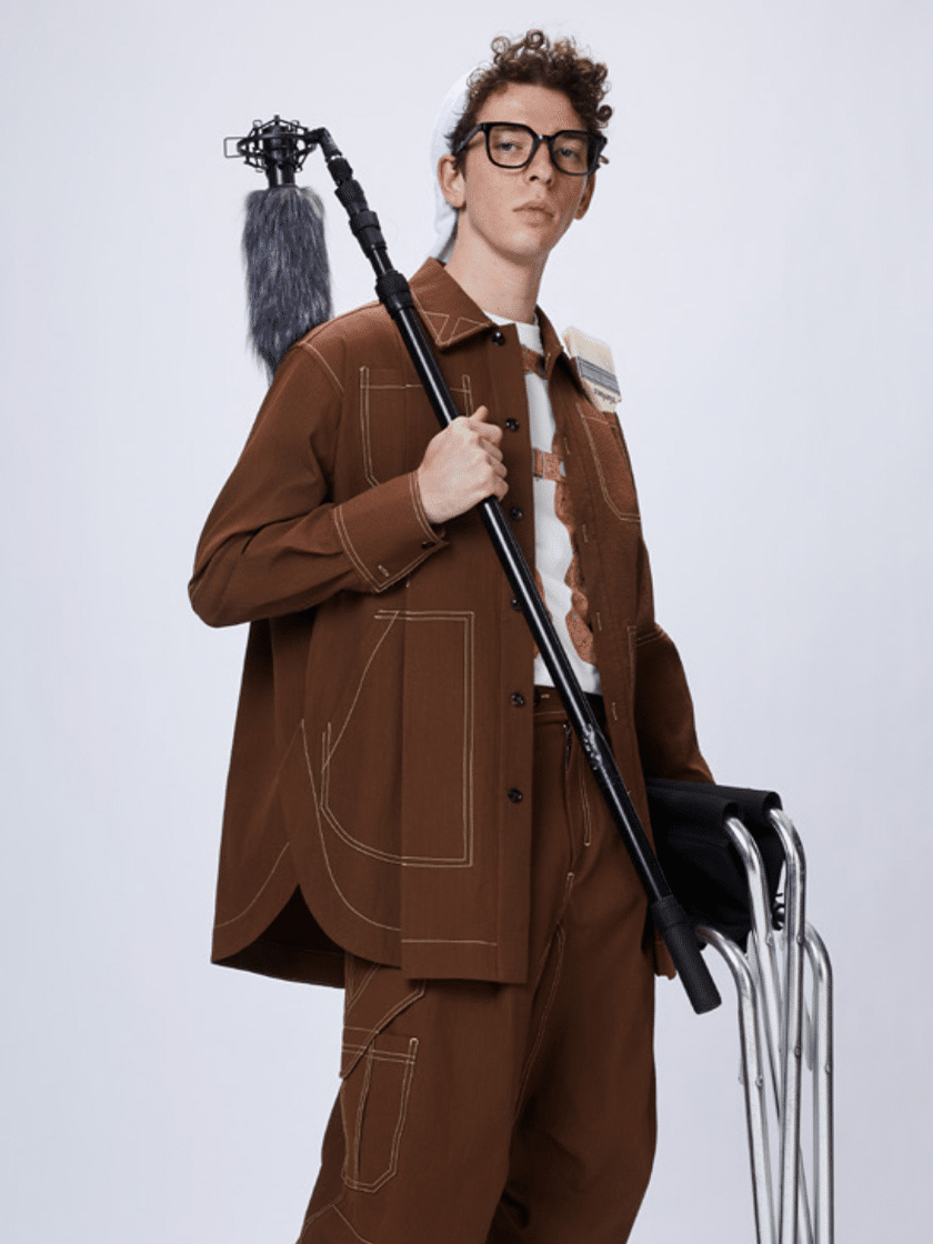Textured Star Overshirt