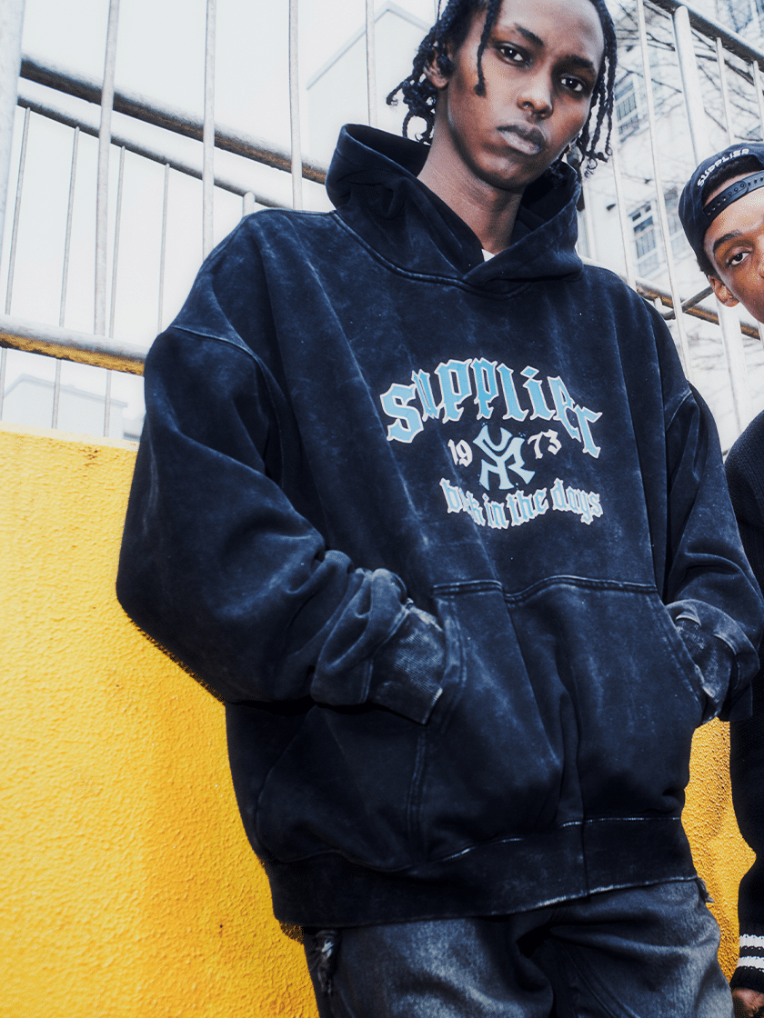 Vintage Logo Hoodie Black