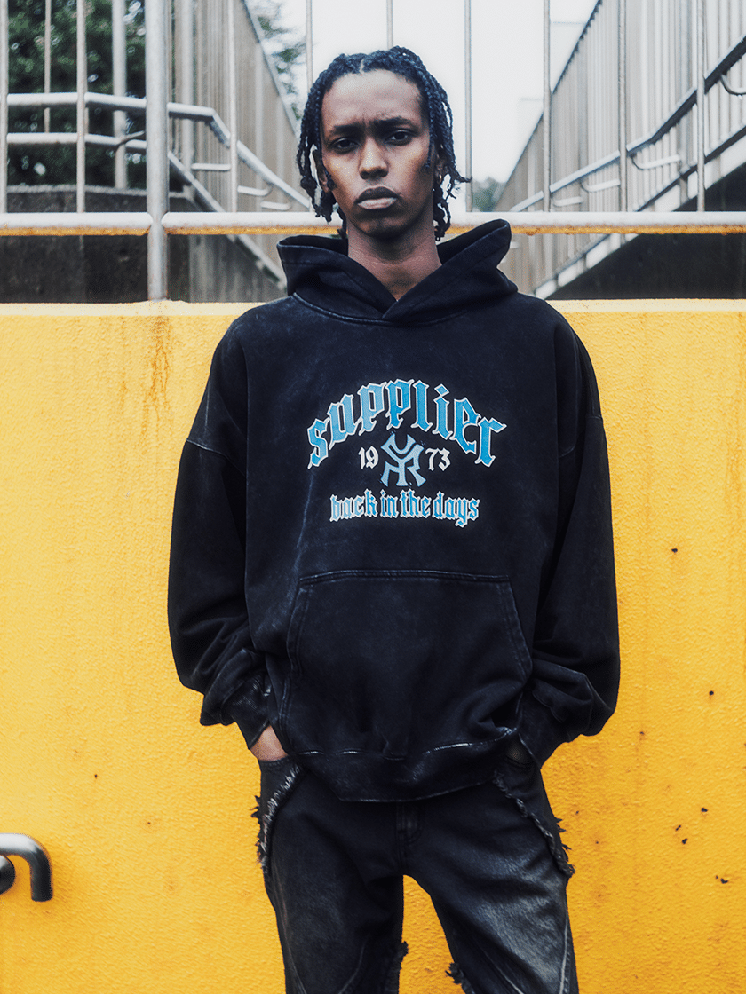 Vintage Logo Hoodie Black