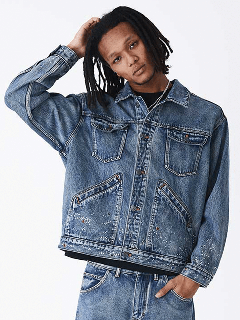 Rhinestone Denim Jacket
