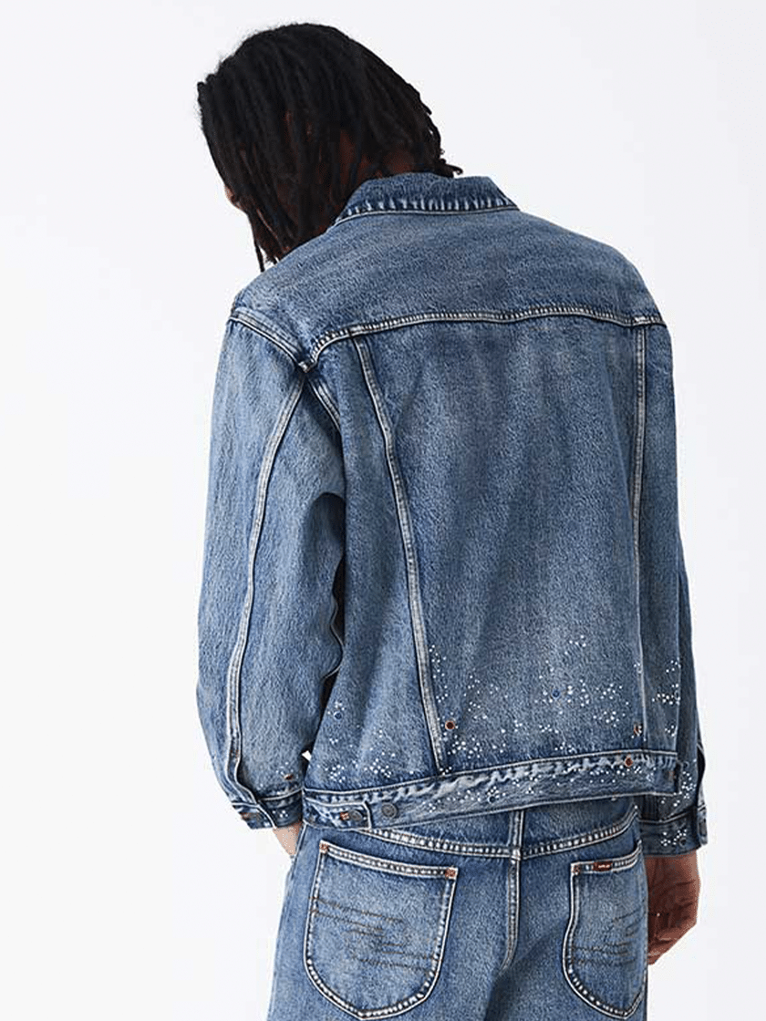 Rhinestone Denim Jacket