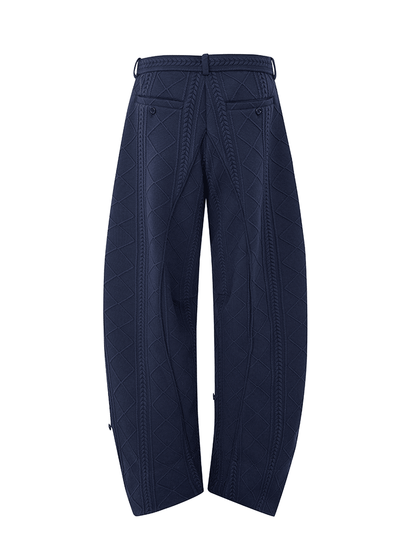 Curved Sweatpants Navy