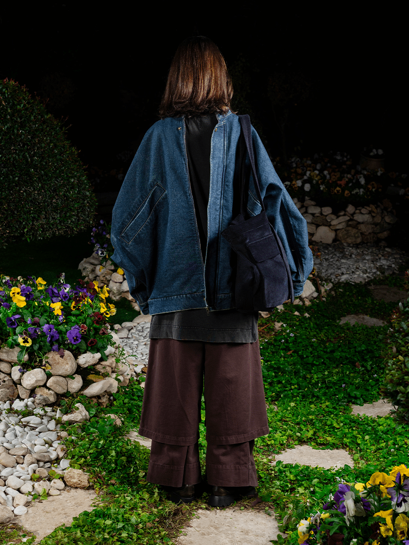 Oversized Cargo Shorts Burgundy