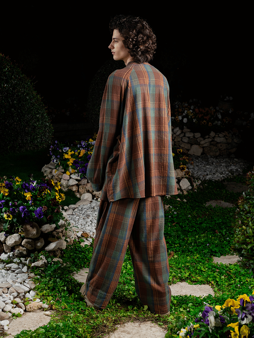 Relaxed Tartan Flannel Pants
