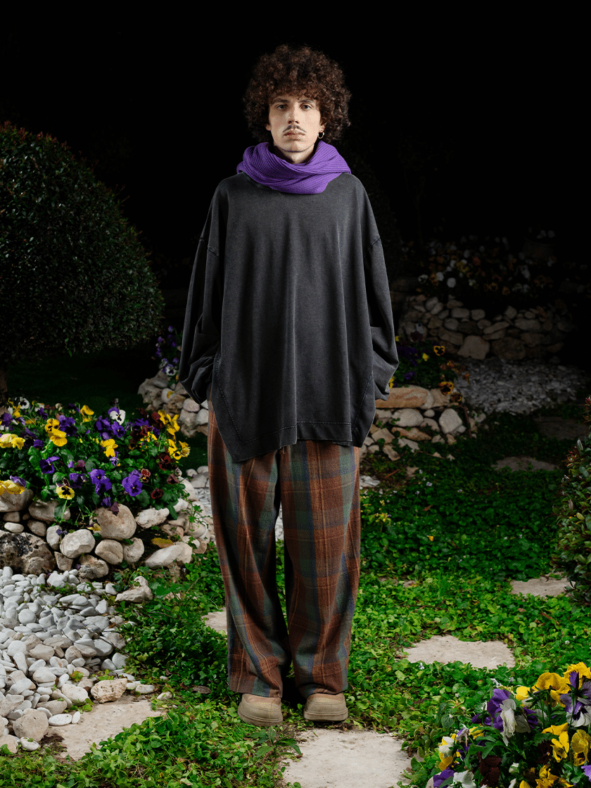 Relaxed Tartan Flannel Pants