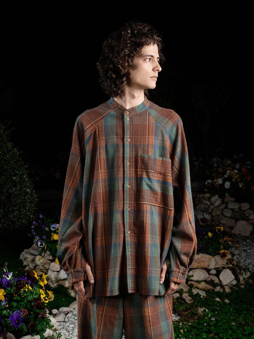 Oversized Tartan Flannel Shirt