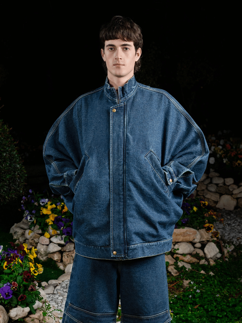 Batwing Oversized Denim Jacket