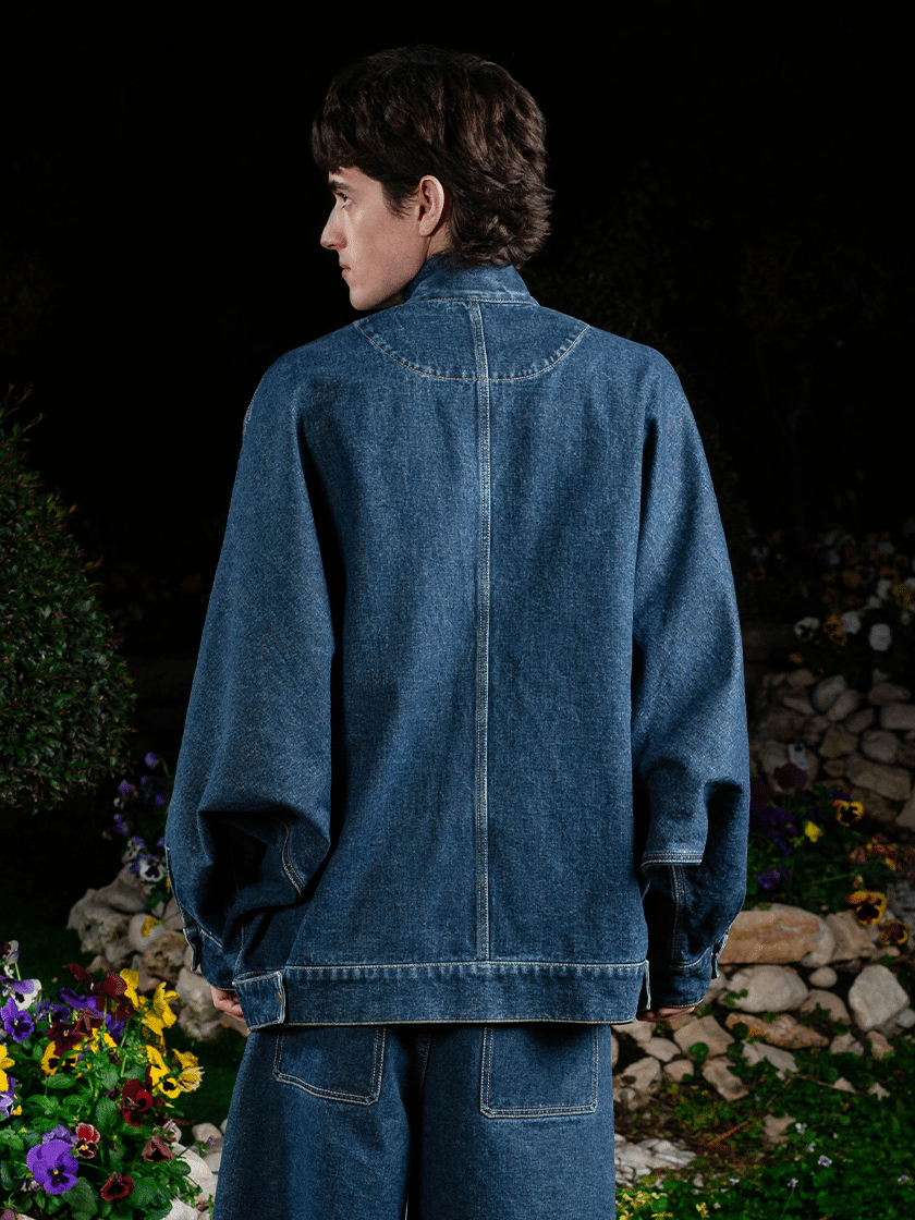 Batwing Oversized Denim Jacket