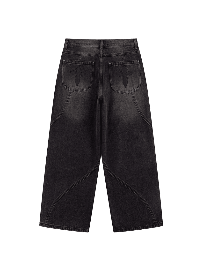 Switching Pierced Denim