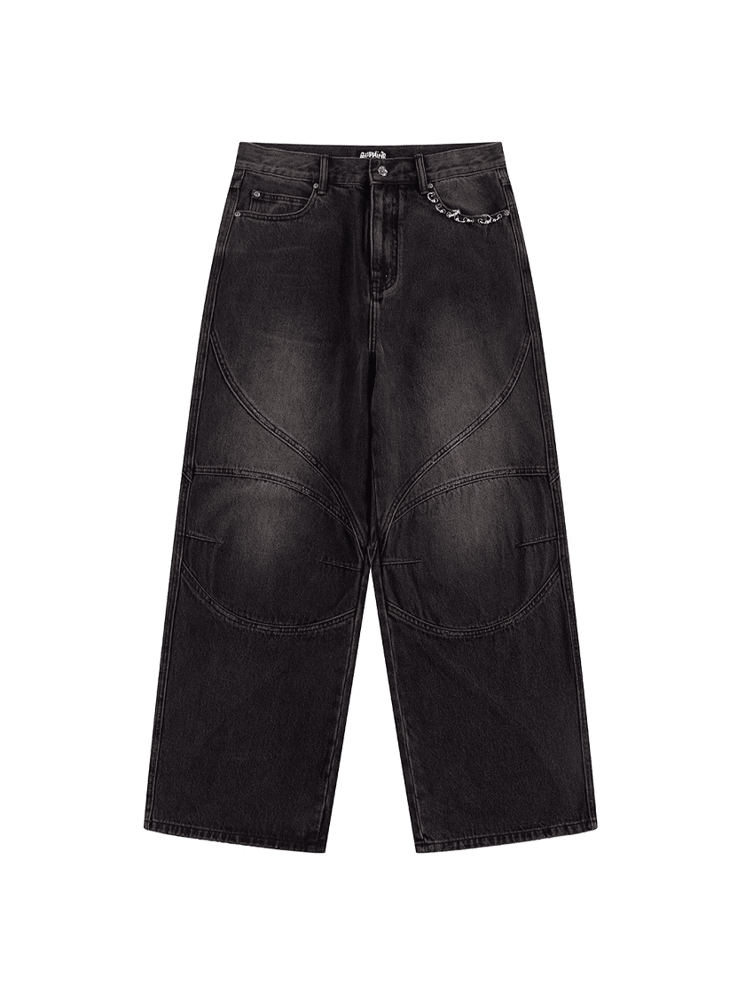 Switching Pierced Denim