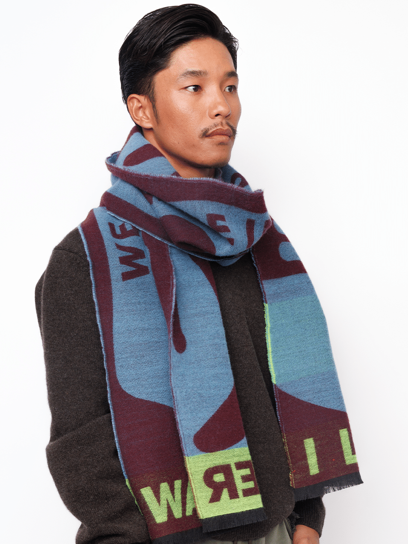 09SC01 New Scarf Bordeaux