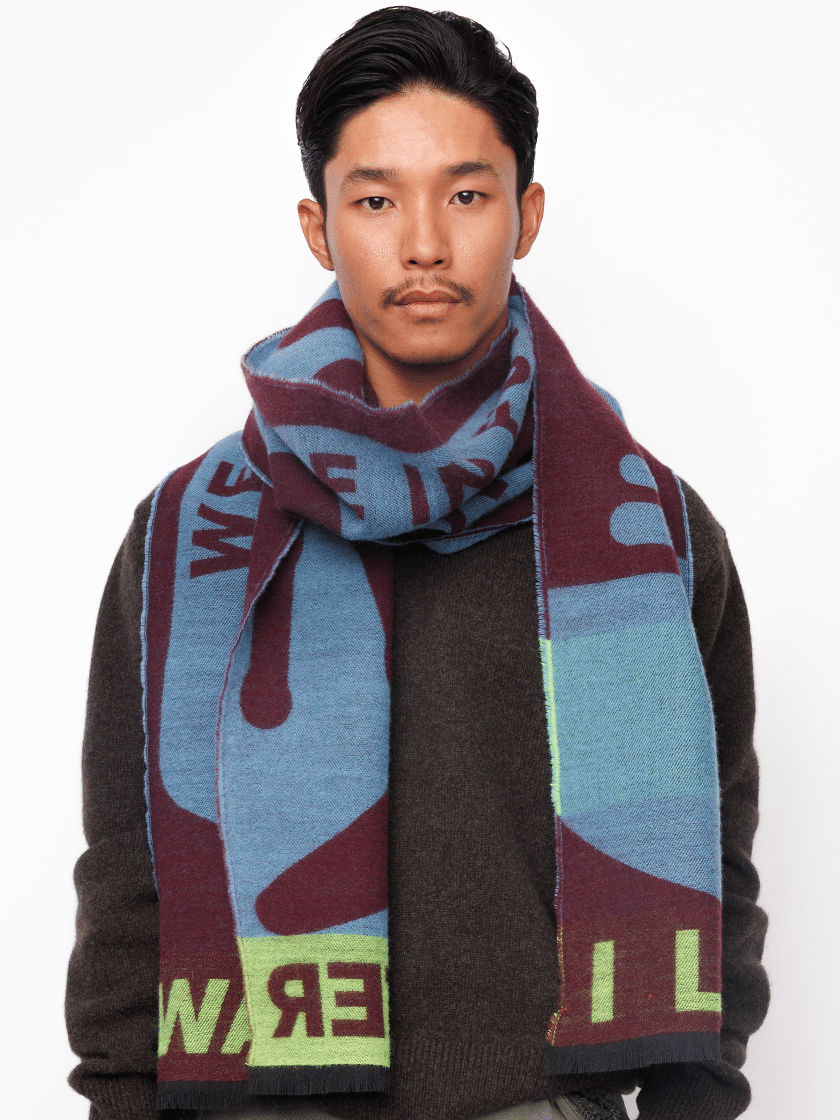09SC01 New Scarf Bordeaux