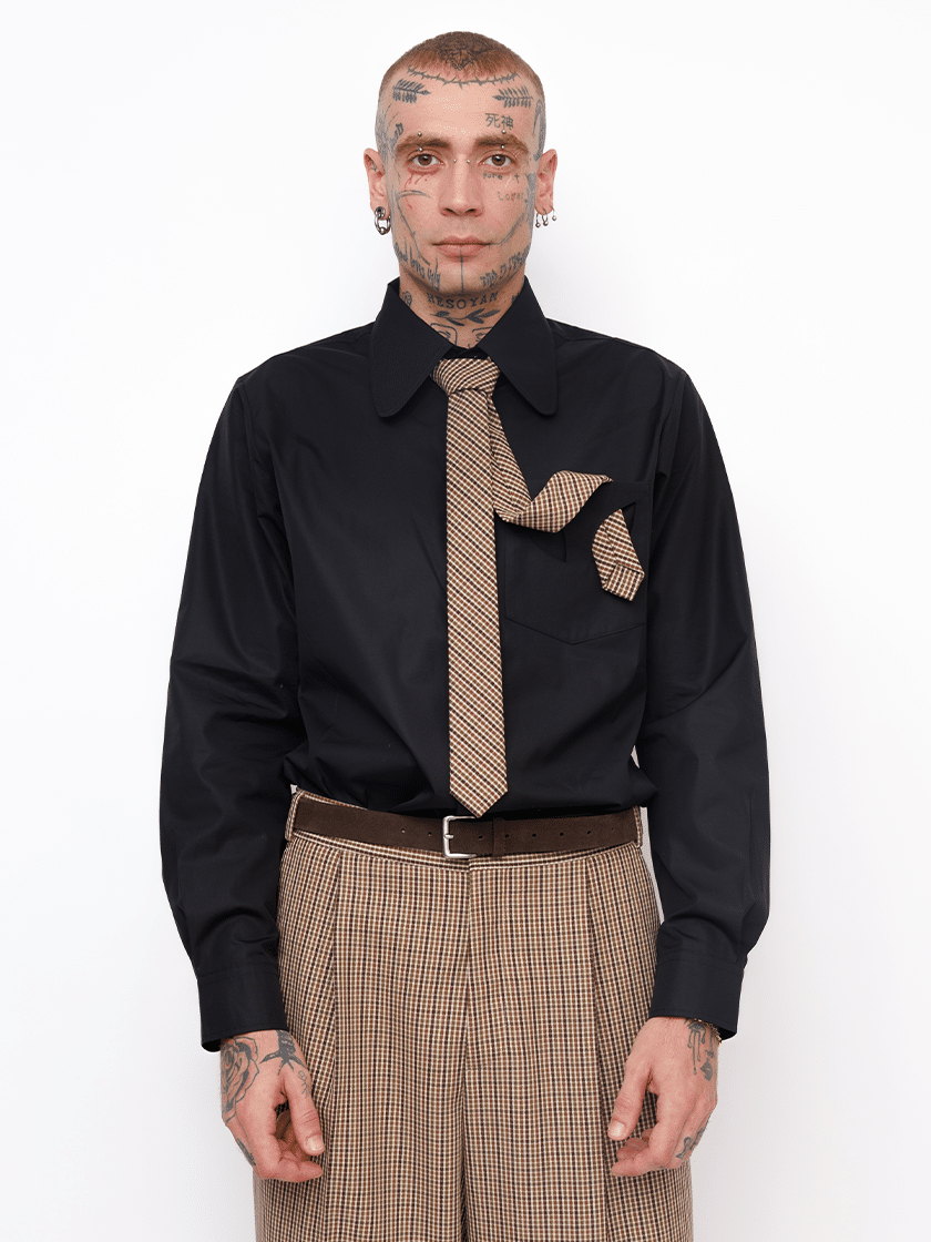 Round Shirt Black
