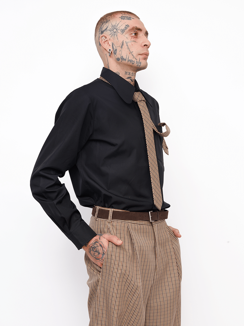 Round Shirt Black