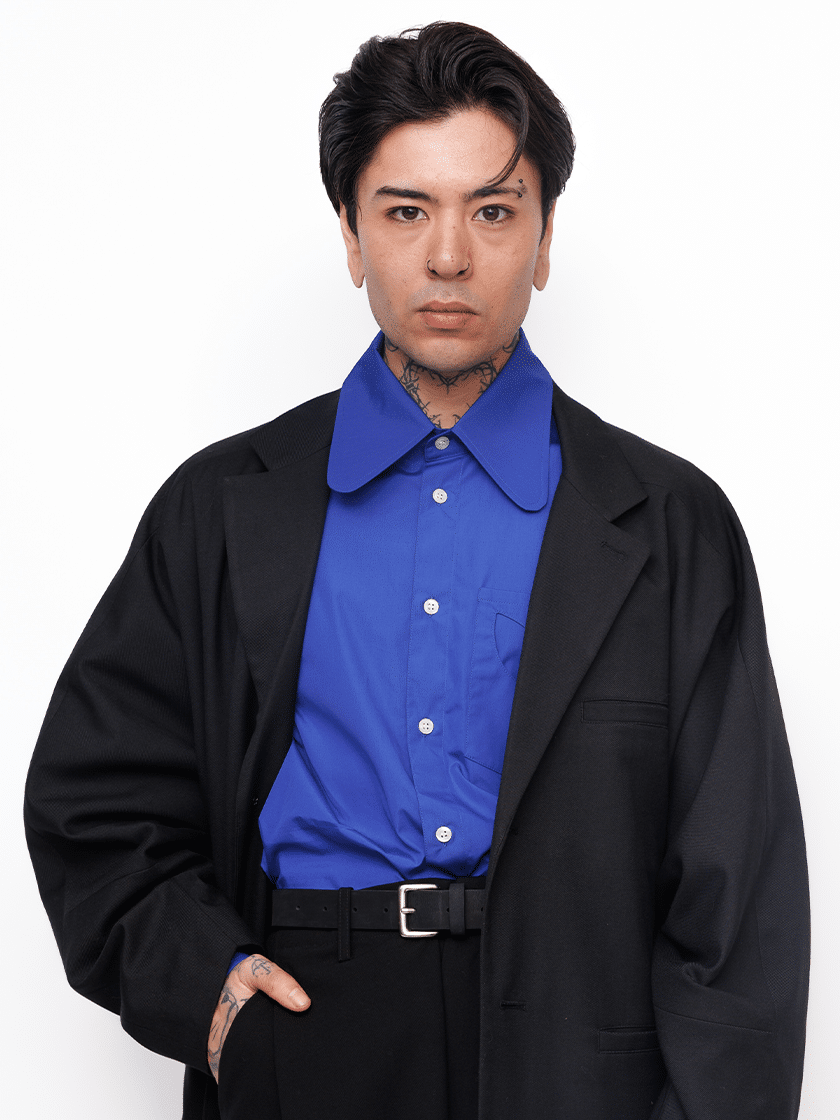 Round Shirt Blue