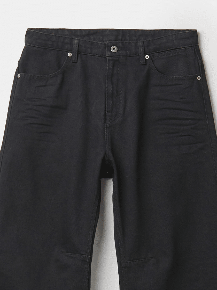 Embossed Deep Curved Denim