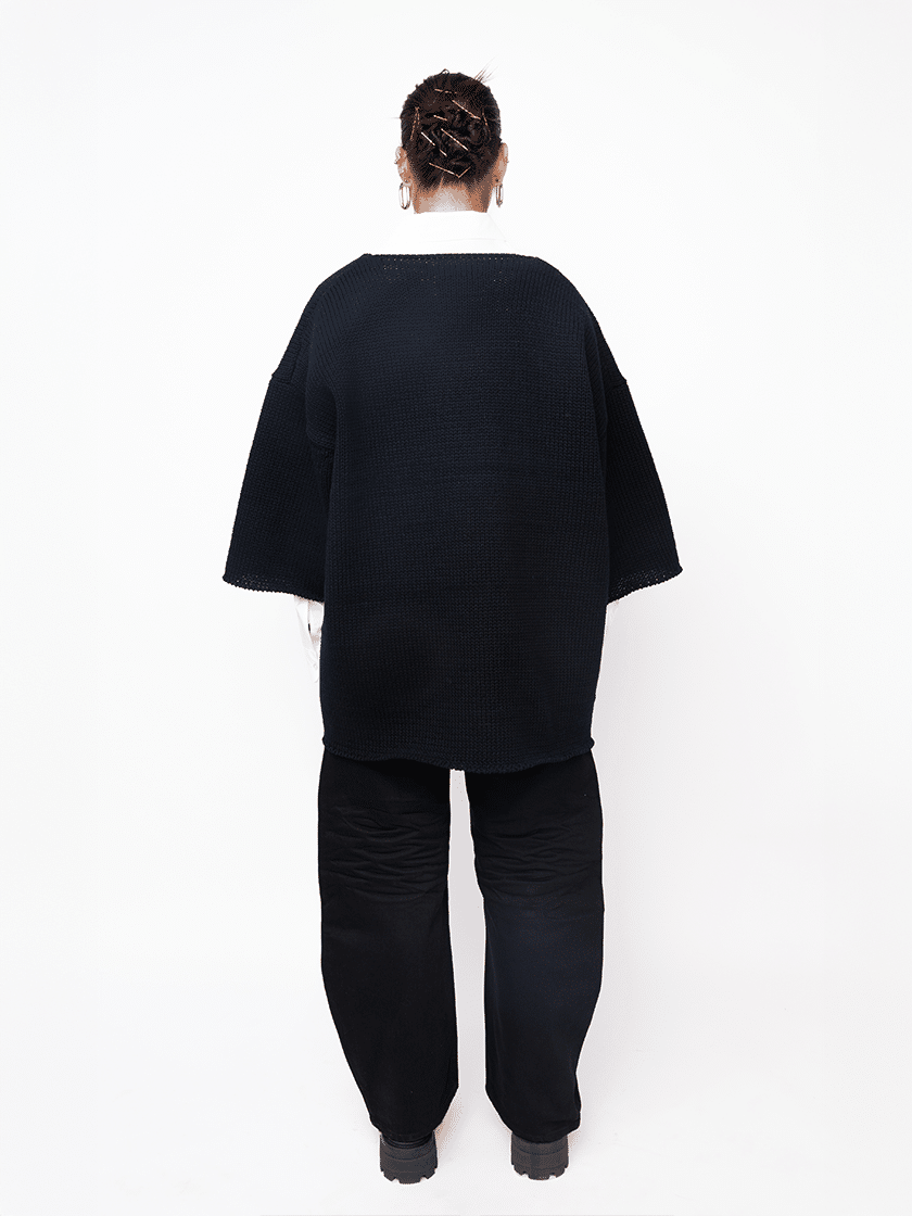 Embossed Deep Curved Denim