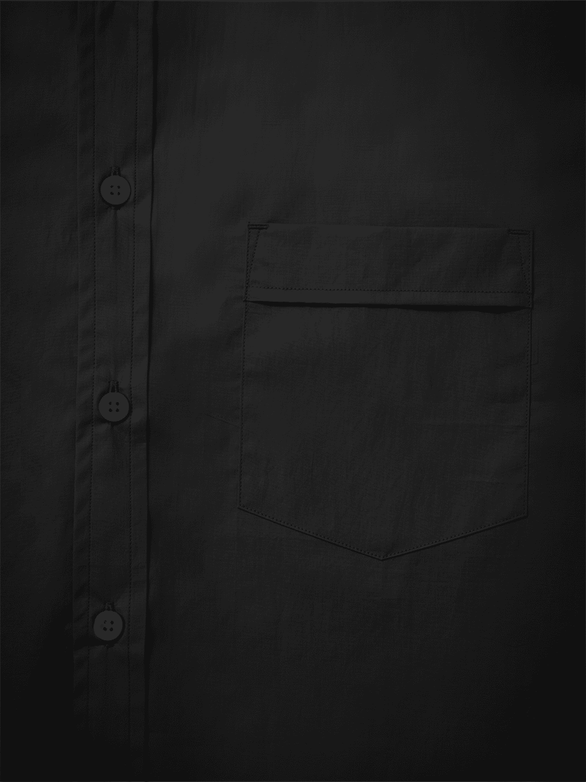 Paper Cotton Shirt Black