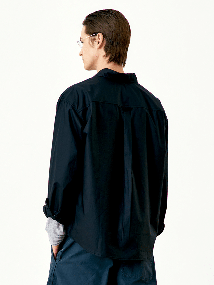Paper Cotton Shirt Black