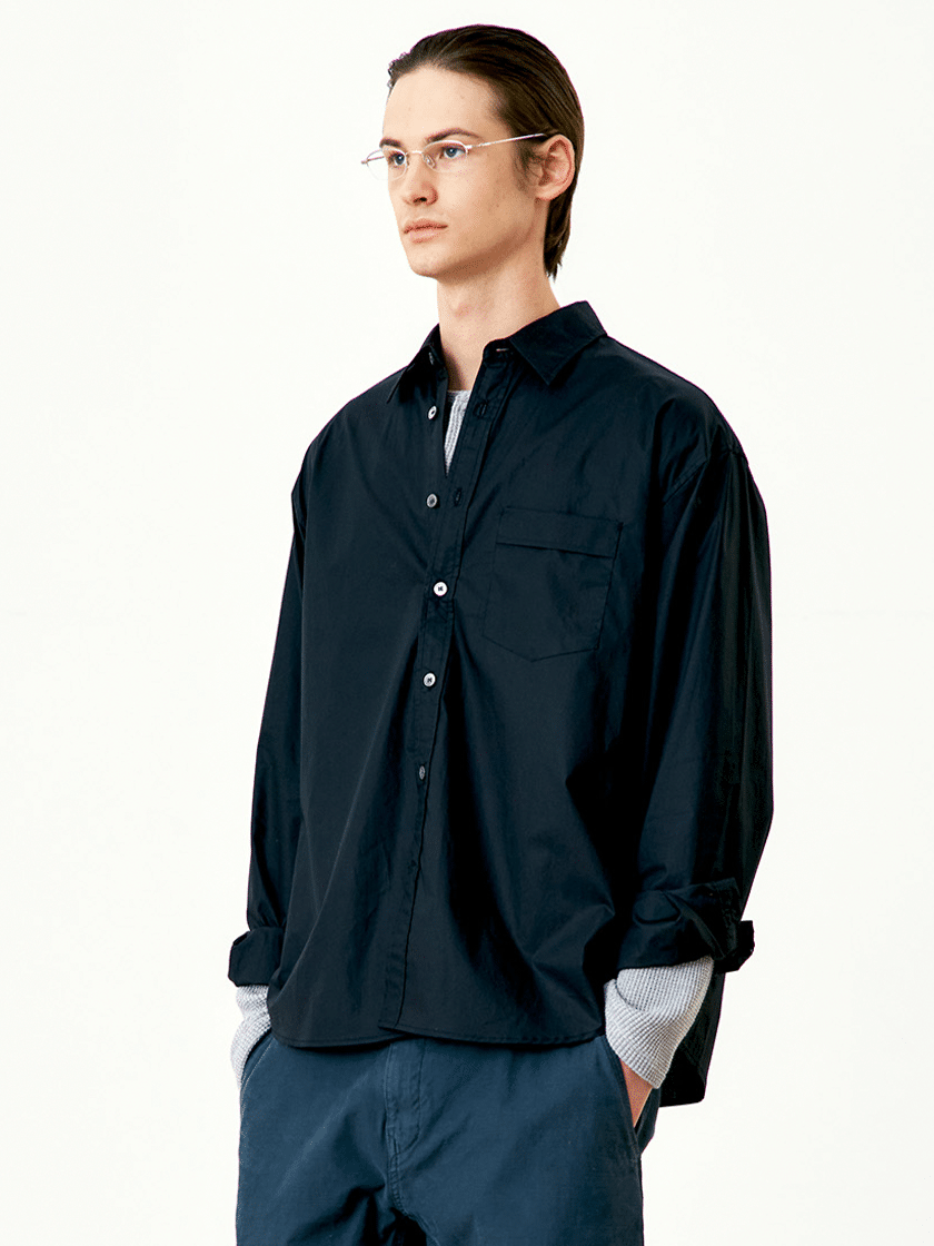 Paper Cotton Shirt Black