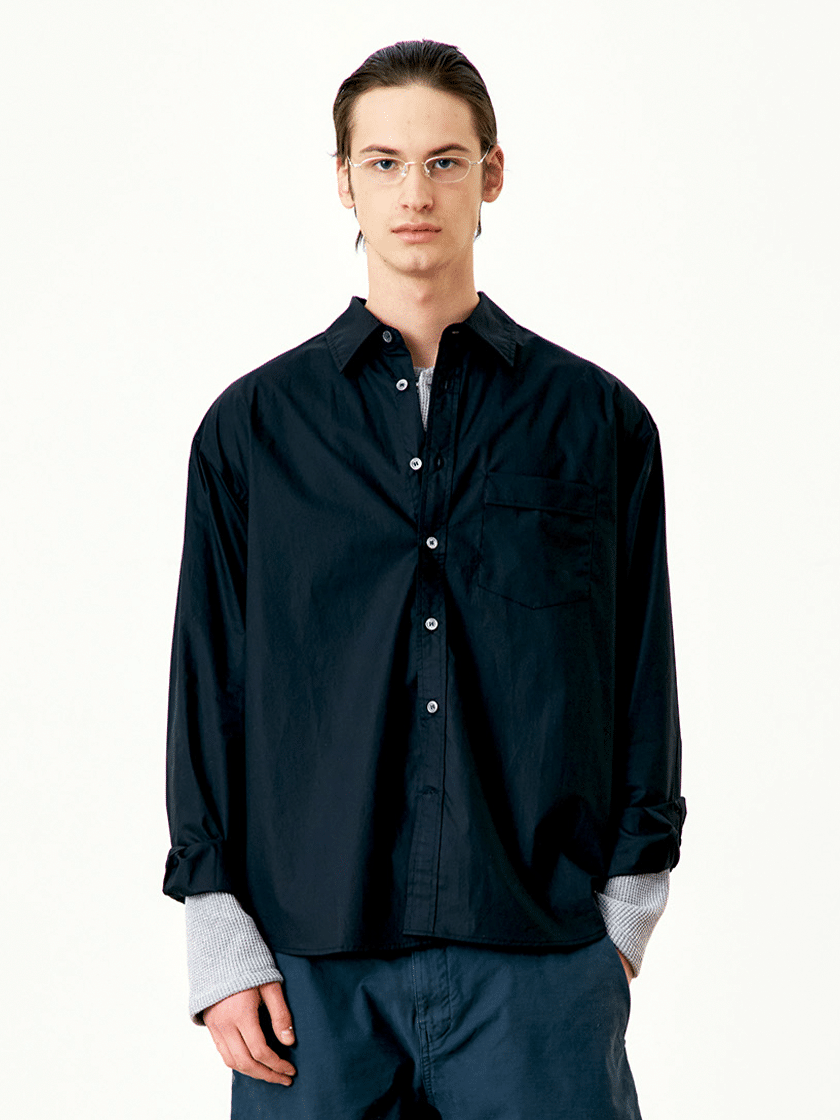Paper Cotton Shirt Black