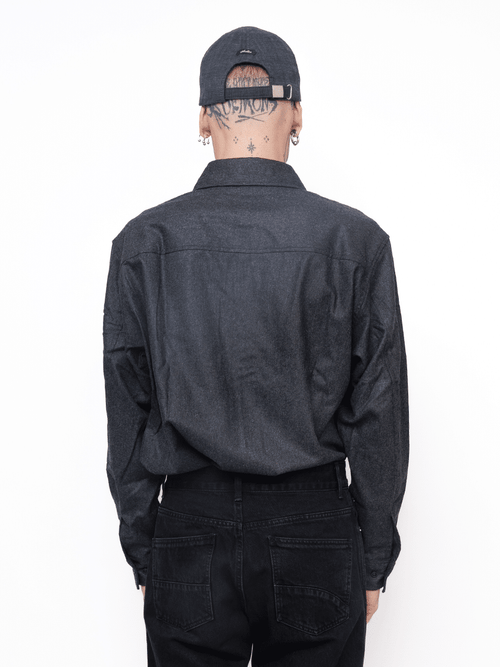 Out Pocket Woolen Shirt