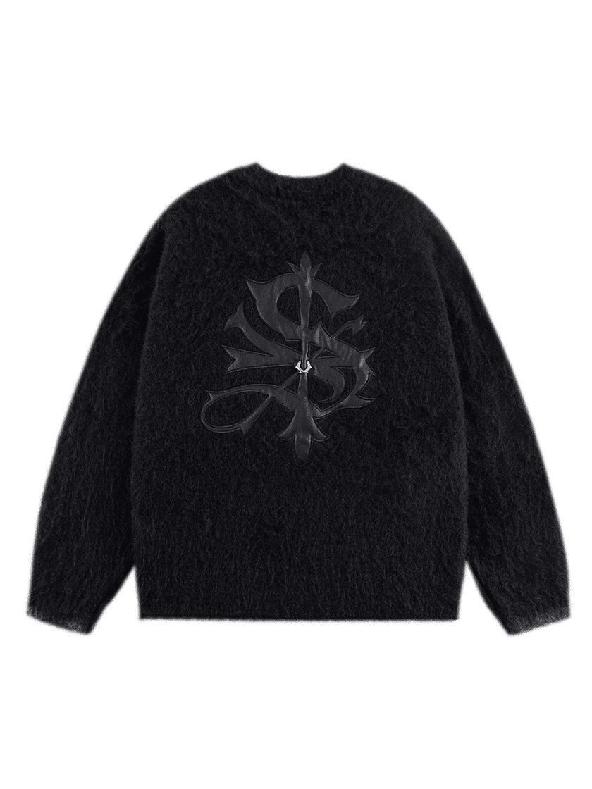 Shaggy Knit Black