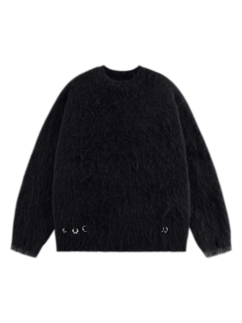 Shaggy Knit Black