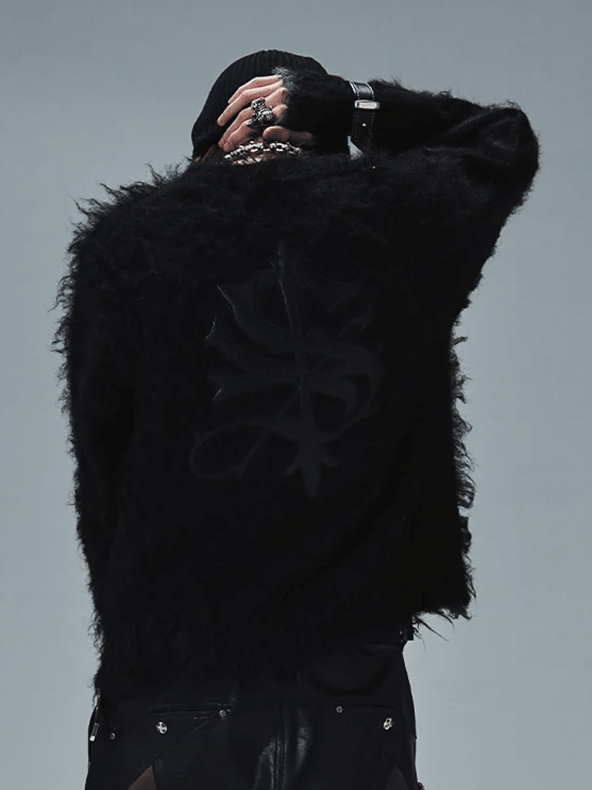 Shaggy Knit Black