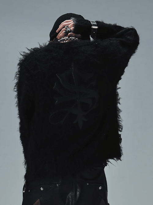 Shaggy Knit Black
