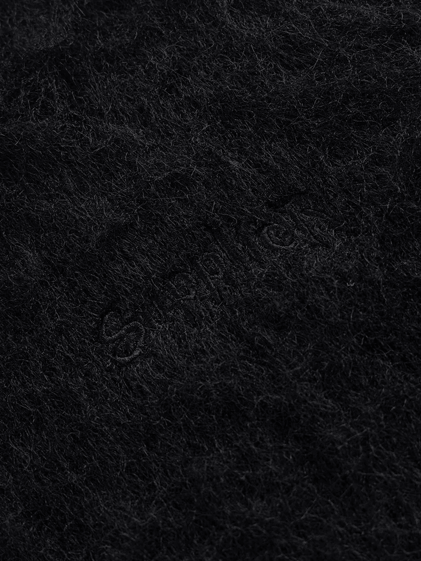 Shaggy Knit Black