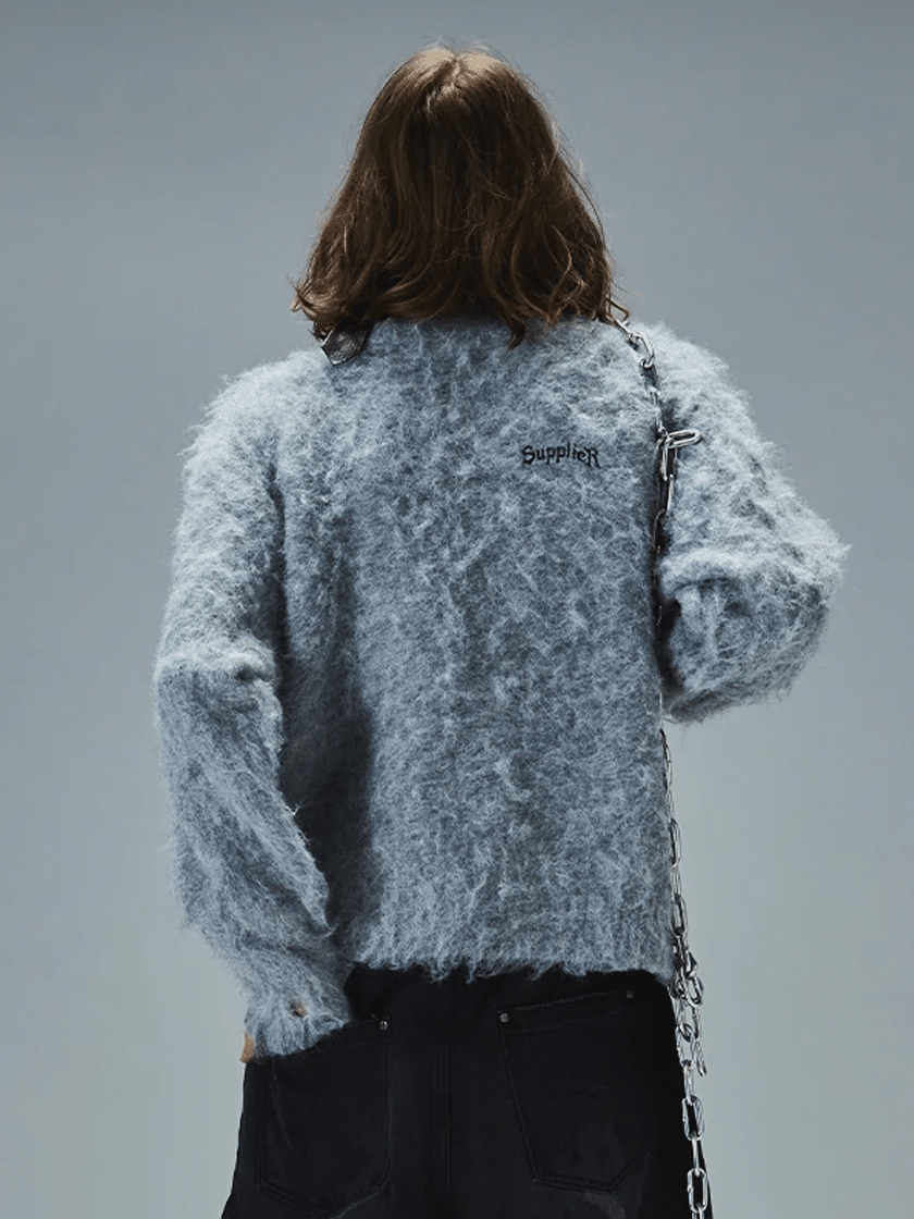 Shaggy Knit Gray